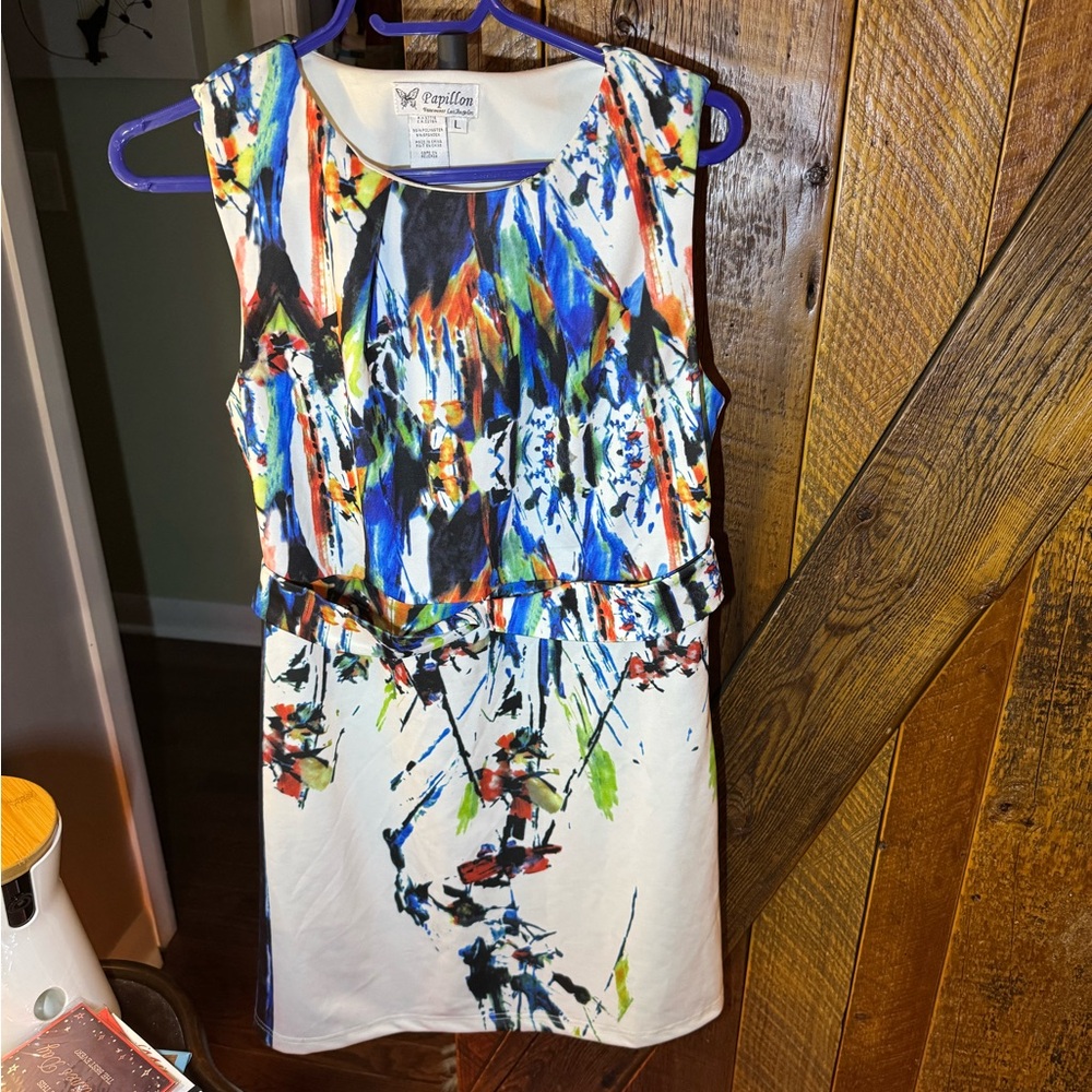 Papillon Colorful Abstract Dress